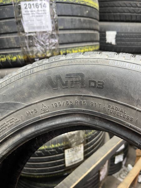 Зимові шини 195/65 R15 Nokian WR D3 91T б/в 205278 фото