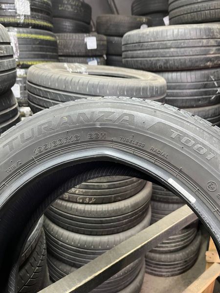 Літні шини 195/60 R16 Bridgstone T001 89H б/в 202928 фото